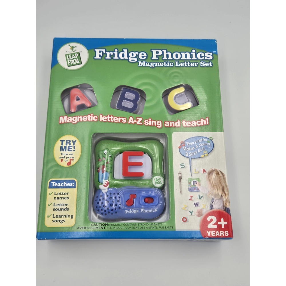 Leap Frog Fridge Phonics Magnetic Letter Set Songs Sounds Alphabet Learning 2003